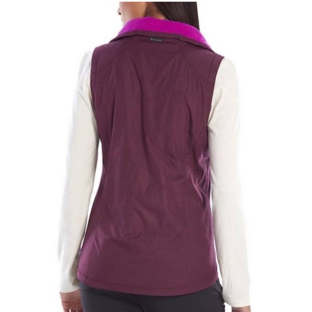 Columbia Women's Fleece Lined Vest Purple  Large - Picture 5 of 7